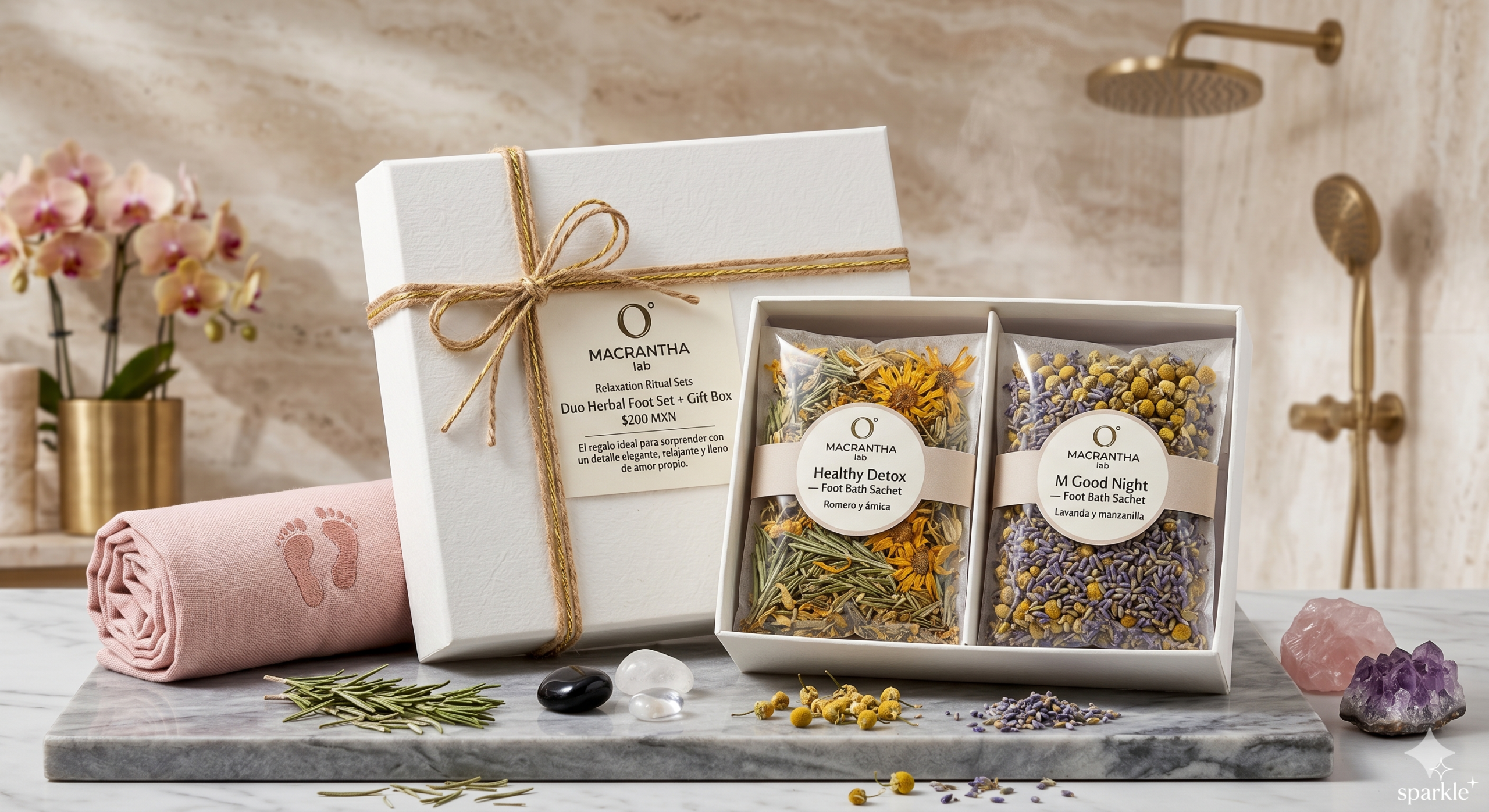 Duo Herbal Foot Set + Gift Box