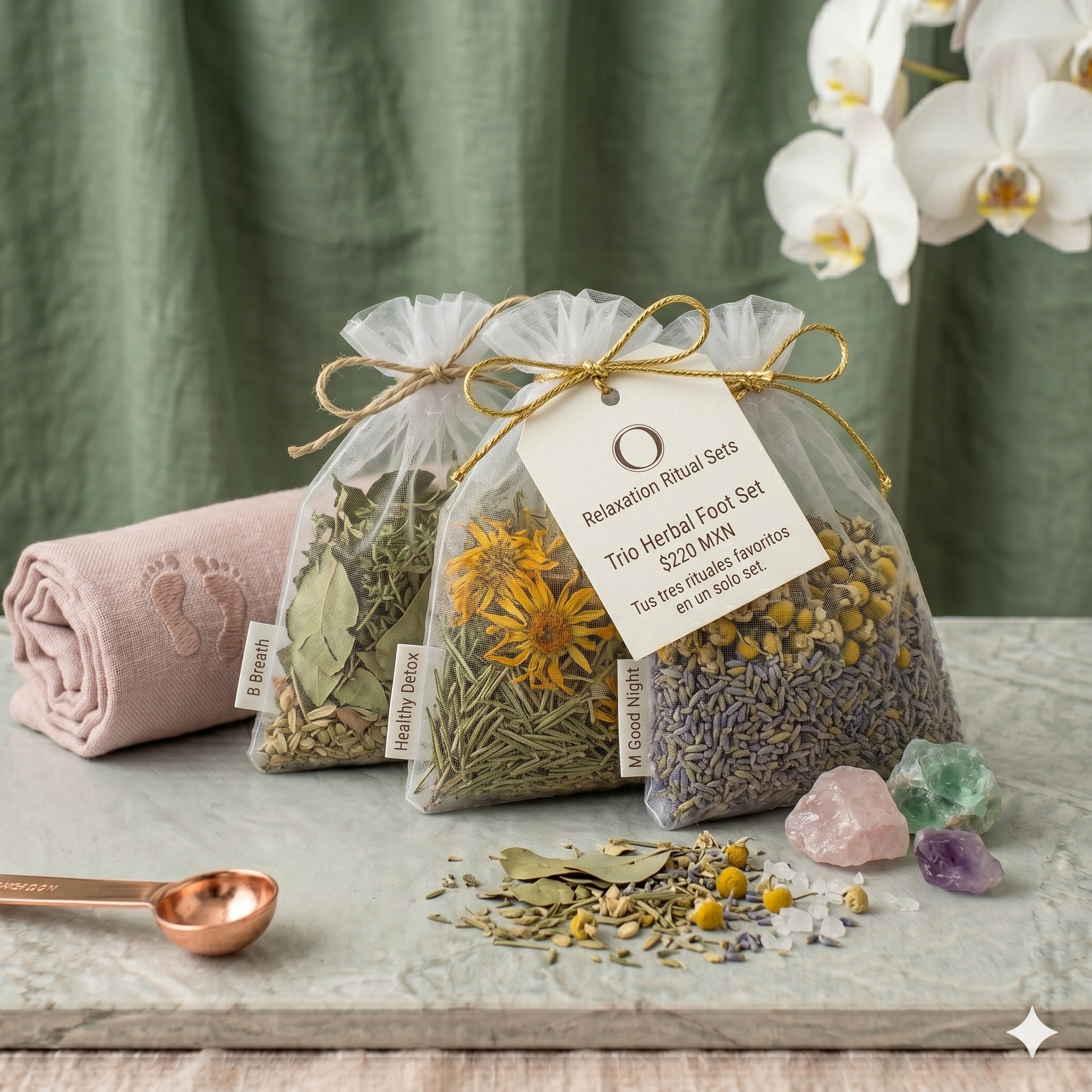 Trio Herbal Foot Set